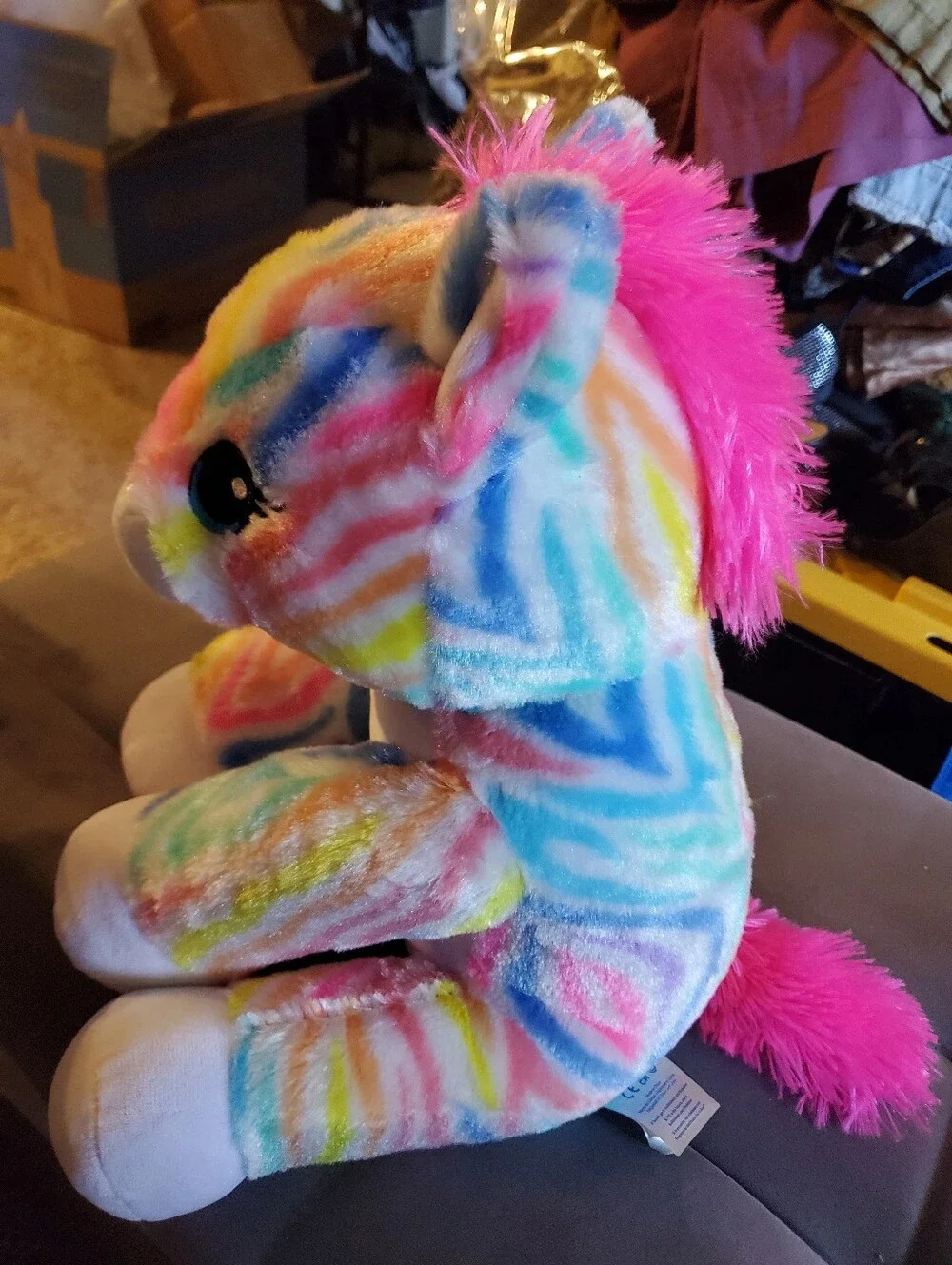 Build-A-Bear Rainbow Striped Zebra